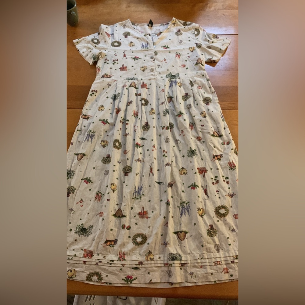 Size 18 linen/cotton dress Lands End
